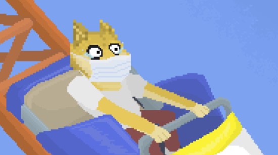 Pandemic Doge on a rollercoaster Pandemic Doge on a rollercoaster