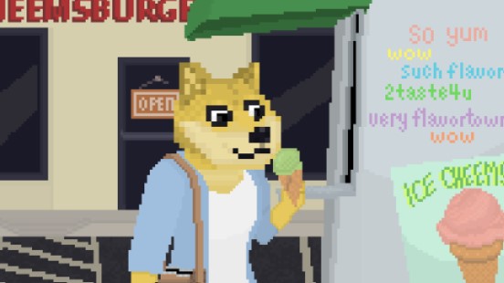 Pandemic Doge pays for an ice cream Pandemic Doge pays for an ice cream