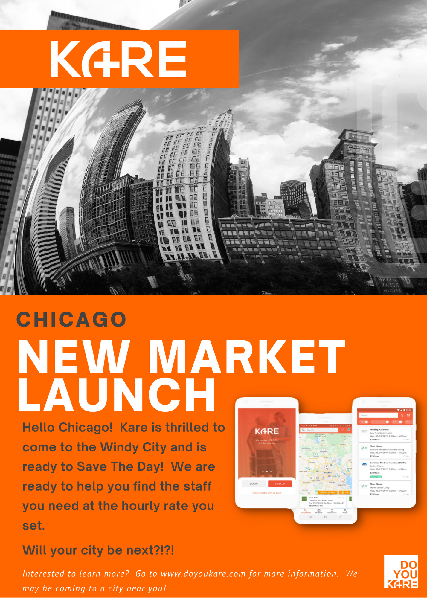New Market Flyer Announcement Illinois